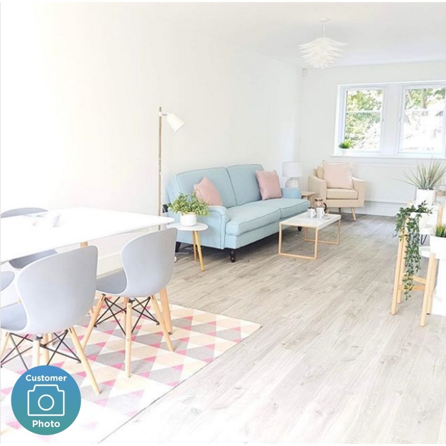 Light Blue Double Sofa Bed- 3 Seater - Amelia