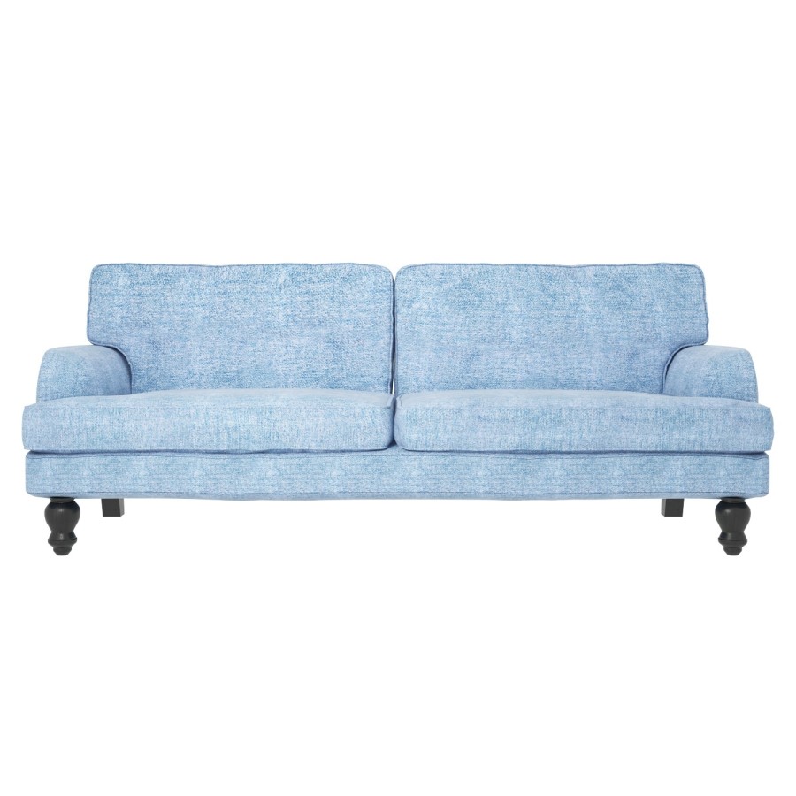 Light Blue Double Sofa Bed- 3 Seater - Amelia