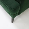 Green Velvet 3 Seater Modern Chesterfield Sofa - Inez
