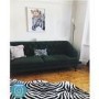 Green Velvet 3 Seater Modern Chesterfield Sofa - Inez