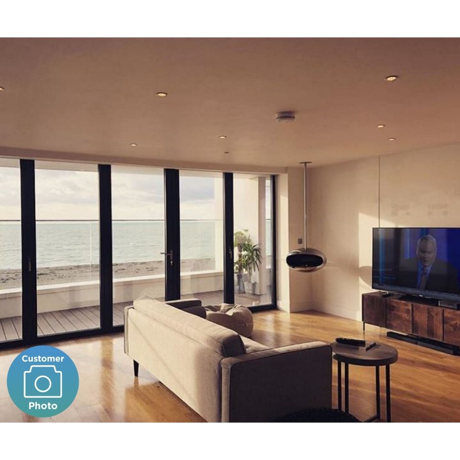 Buttoned Light Grey Sofa - 3 Seater with Cushions - Elba