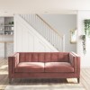 GRADE A1 - Bailey Blush Pink Velvet 3 Seater Sofa
