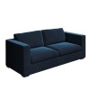 Navy Blue Velvet 3 Seater Sofa - Clara