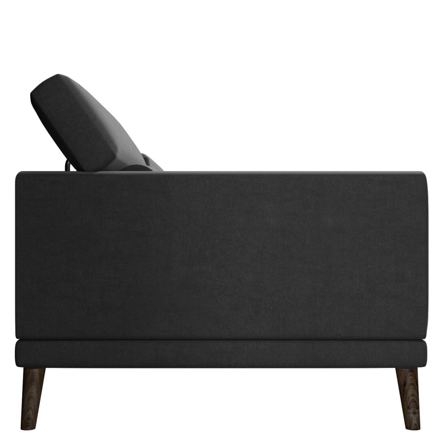 Lamarr Sofa in Dark Grey with Adjustable Headrests  - Seats 2