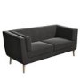 GRADE A1 - Grey Velvet Sofa Seats 2 - Hepburn