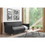 Marthe 3 Seater Sofa Bed in Charcoal Grey Fabric