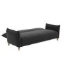 Marthe 3 Seater Sofa Bed in Charcoal Grey Fabric