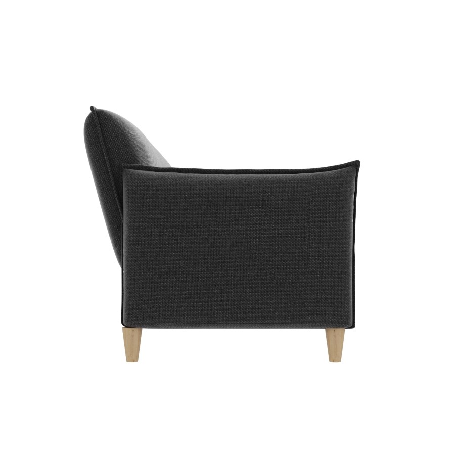 Marthe 3 Seater Sofa Bed in Charcoal Grey Fabric