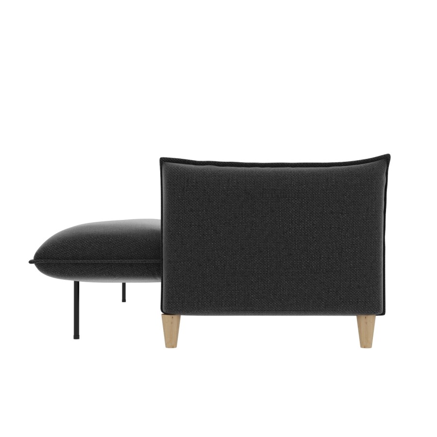 Marthe 3 Seater Sofa Bed in Charcoal Grey Fabric