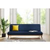 Nova Slate Blue Multifunctional Sofa Bed with Click-Clack Mechanism