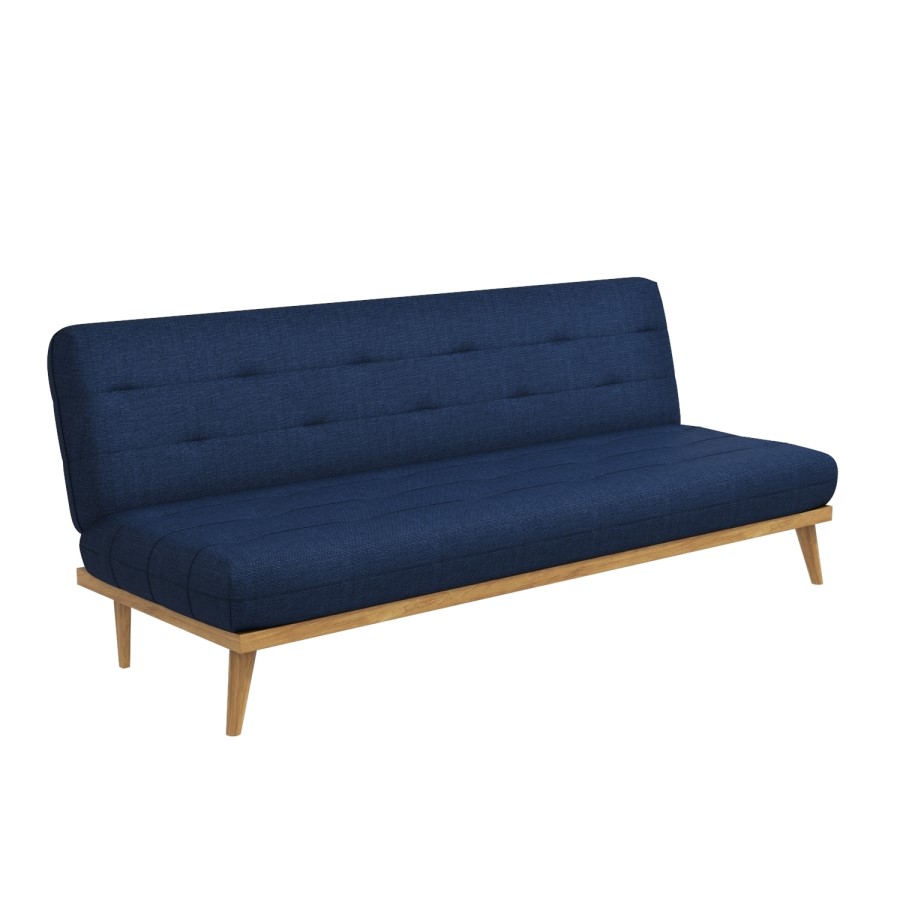 Nova Slate Blue Multifunctional Sofa Bed with Click-Clack Mechanism