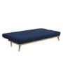 Nova Slate Blue Multifunctional Sofa Bed with Click-Clack Mechanism