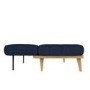 Nova Slate Blue Multifunctional Sofa Bed with Click-Clack Mechanism
