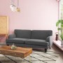 GRADE A1 - Amelia 3 Seater Sofa Bed in Charcoal Grey