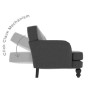 Dark Grey Double Sofa Bed- 3 Seater - Amelia