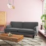 Dark Grey Double Sofa Bed- 3 Seater - Amelia