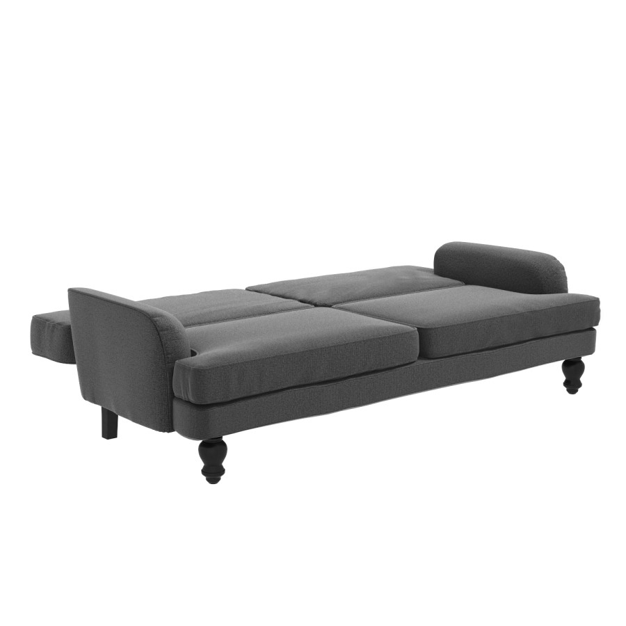 GRADE A1 - Amelia 3 Seater Sofa Bed in Charcoal Grey