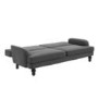 GRADE A1 - Amelia 3 Seater Sofa Bed in Charcoal Grey