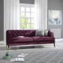 Inez Purple Chesterfield Sofa - 3 Seater