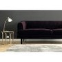GRADE A1 - Inez Chesterfield Sofa in Aubergine Dark Purple Velvet - Seats 3