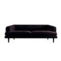 GRADE A1 - Inez Chesterfield Sofa in Aubergine Dark Purple Velvet - Seats 3