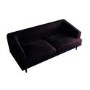 GRADE A1 - Inez Chesterfield Sofa in Aubergine Dark Purple Velvet - Seats 3
