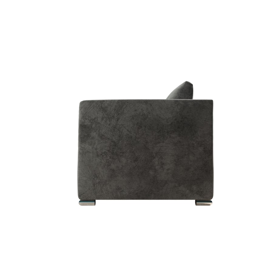 GRADE A1 - Clara 3 Seater Sofa in Dark Grey Velvet
