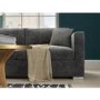 GRADE A1 - Clara 3 Seater Sofa in Dark Grey Velvet