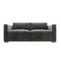 GRADE A1 - Clara 3 Seater Sofa in Dark Grey Velvet