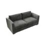GRADE A1 - Clara 3 Seater Sofa in Dark Grey Velvet