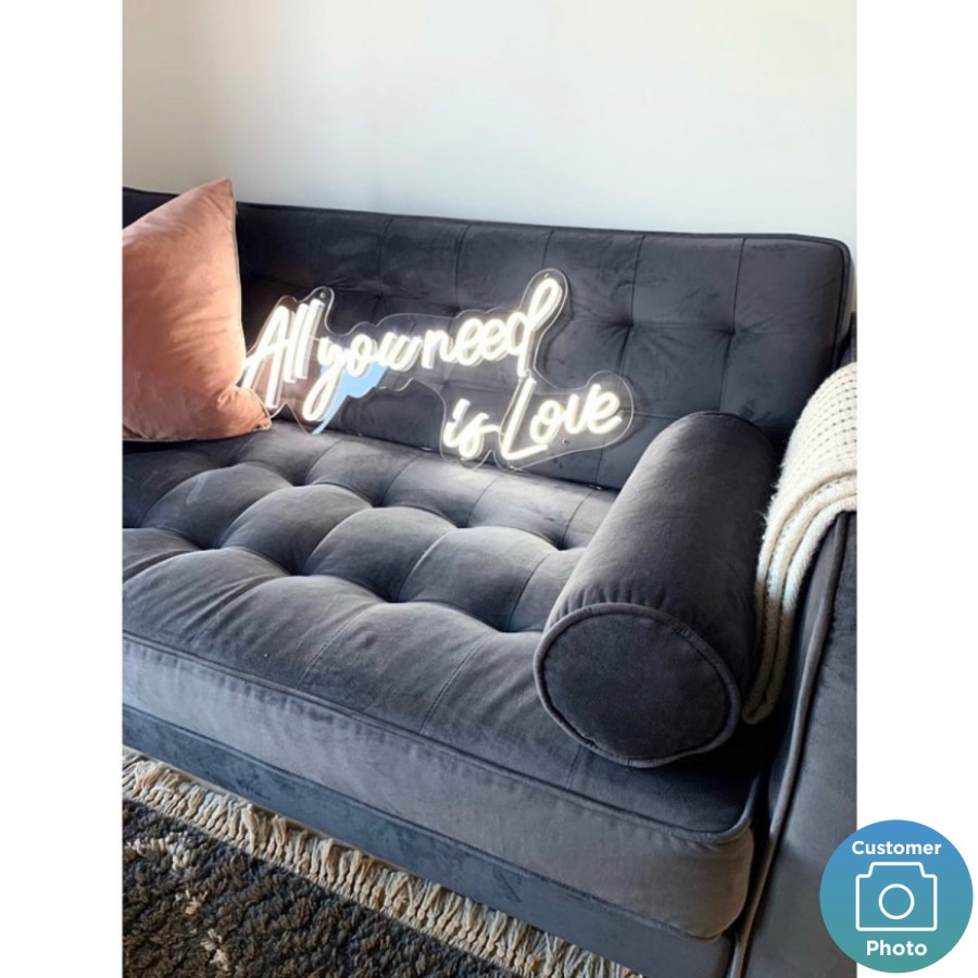 Grey Velvet 3 Seater Mid Century Quilted Sofa - Elba
