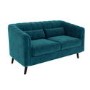 Blue Velvet 2 Seater Sofa - Lotti
