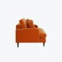 Orange Velvet 2 Seater Sofa - Payton