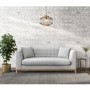 Erin Light Grey Fabric 3 Seater Sofa with Cushions