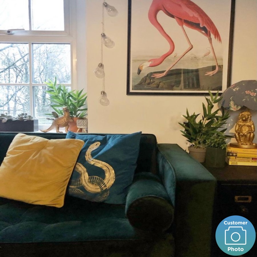 Green Velvet 2 Seater Mid Century Quilted Sofa - Elba