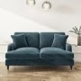 GRADE A2 - Payton Petrol Blue Velvet 2 Seater Sofa