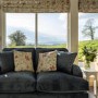 GRADE A2 - Petrol Blue Velvet 2 Seater Sofa - Payton