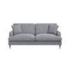 GRADE A2 - Grey 3 Seater Sofa in Woven Fabric - Payton