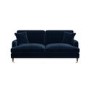 Navy Velvet 3 Seater Sofa - Payton