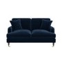 GRADE A2 - Payton Navy Blue Velvet 2 Seater Sofa