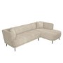 Cream Teddy Bear Fabric Corner Sofa - Seats 3 - Teddy