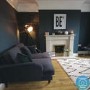 GRADE A2 - Payton Black Velvet 2 Seater Sofa 