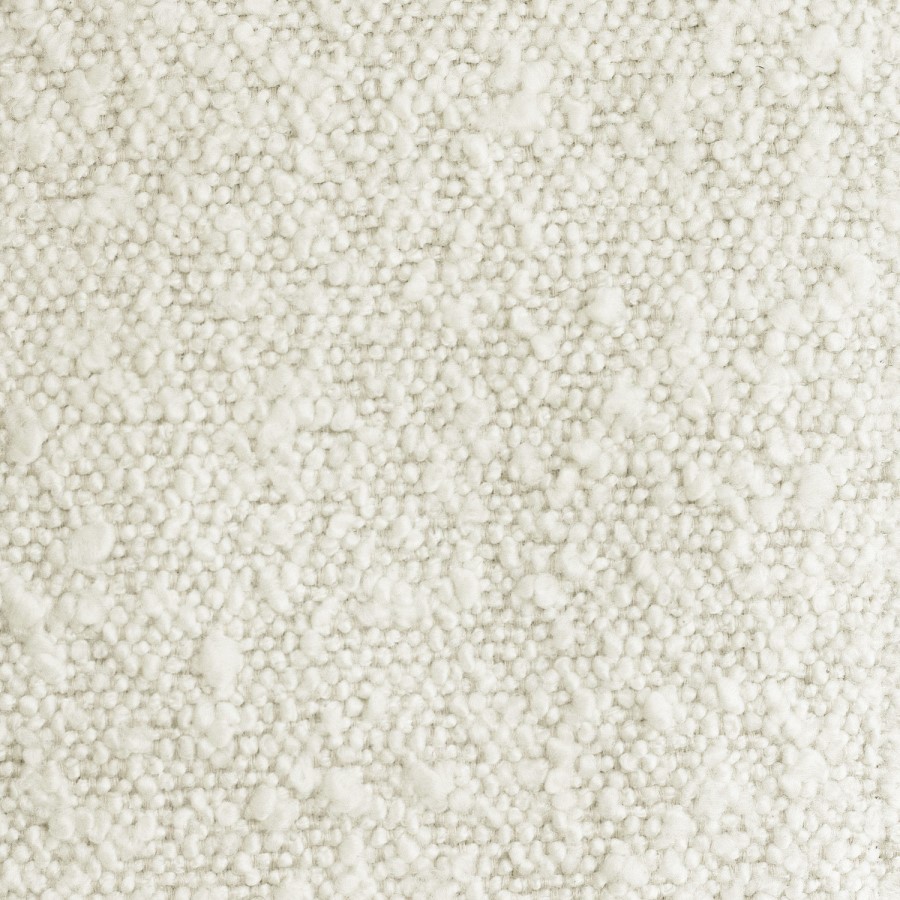 Cream Boucle Fabric 3 Seater Curved Tub Sofa - Monroe