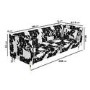 GRADE A1 - Cow Print 3 Seater Sofa Bed with Cushions - Sleeps 2 - Mabel