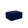 GRADE A2 - Hendrix Navy Velvet Footstool