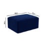 GRADE A2 - Hendrix Navy Velvet Footstool