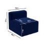 GRADE A1 - Hendrix Navy Velvet Middle Section