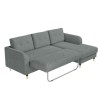 Grey Fabric L Shaped Sofa Bed - Right Hand Facing - Sutton