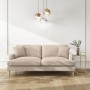 GRADE A2 - Beige Woven Fabric 3 Seater Sofa - Payton