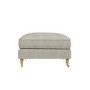 GRADE A1 - Beige Woven Footstool - Payton 